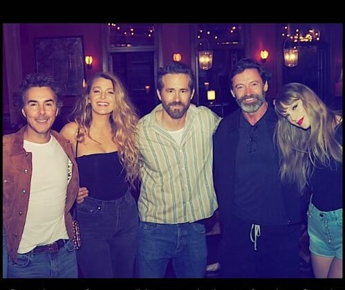 Blake Lively, Taylor Swift, Ryan Renolds y Hugh Jackman