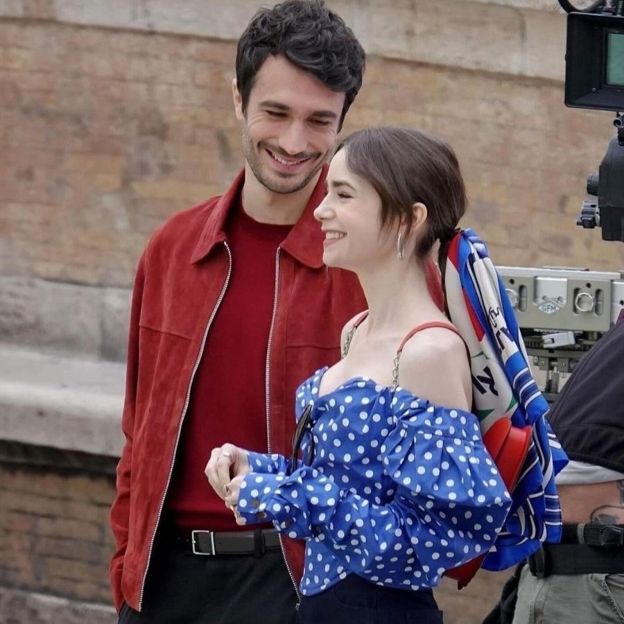 Eugenio Franceschini con  Lily Collins