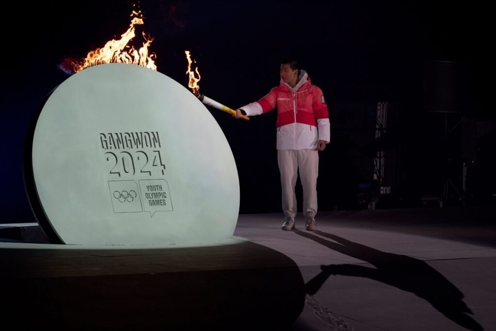 Encendido llama olímpica juegos olímpicos de la juventud de invierno Gangwon 2024