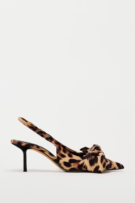 Kitten heels de Zara estampadas