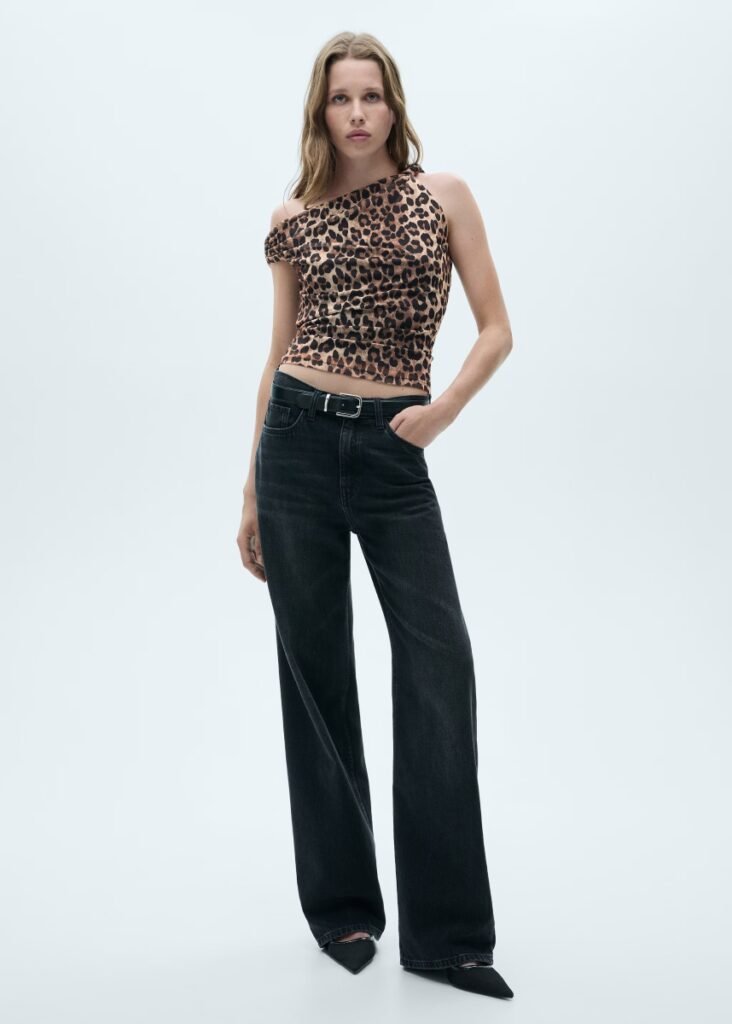 Top animal print, Mango