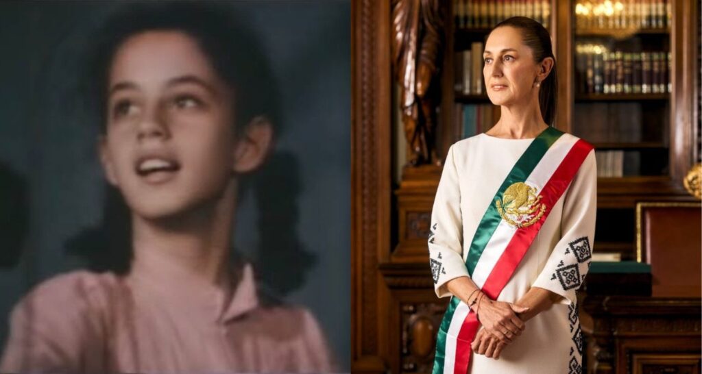 Claudia Sheinbaum de niña y de grande