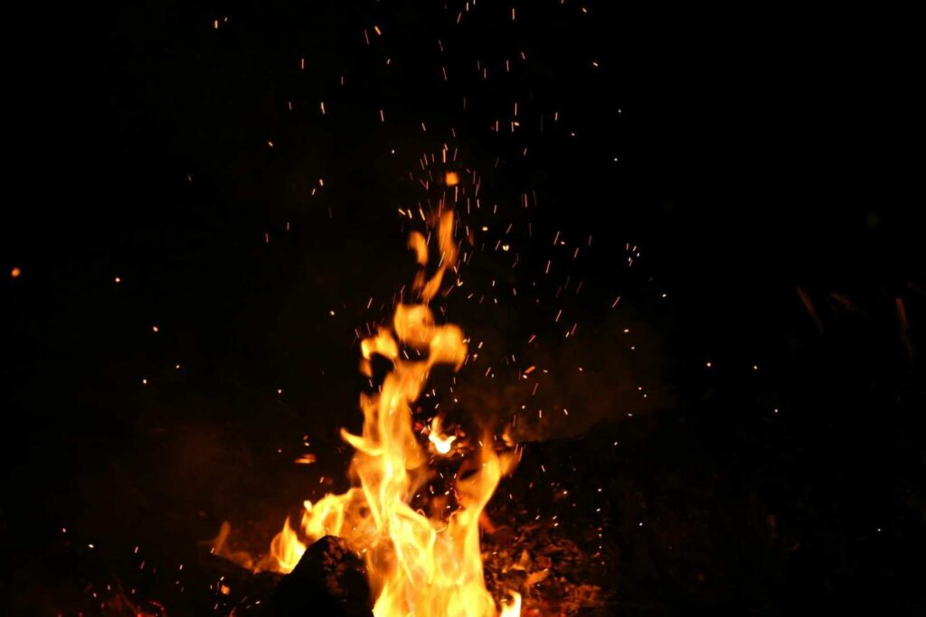 Ritual de limpieza con fuego