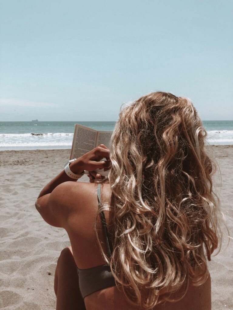 Mujer en la playa