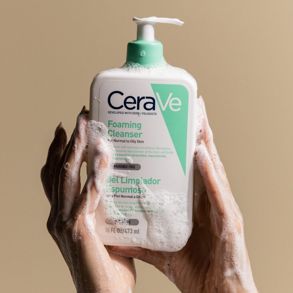 Gel limpiador espumoso