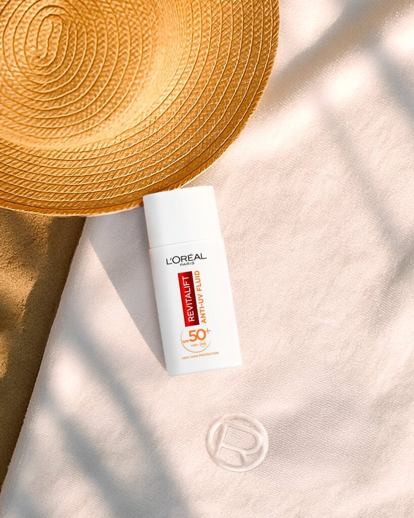 Bloqueador en la playa