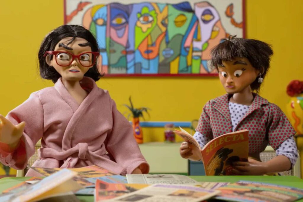 Woman Wearing Shoulder Pads