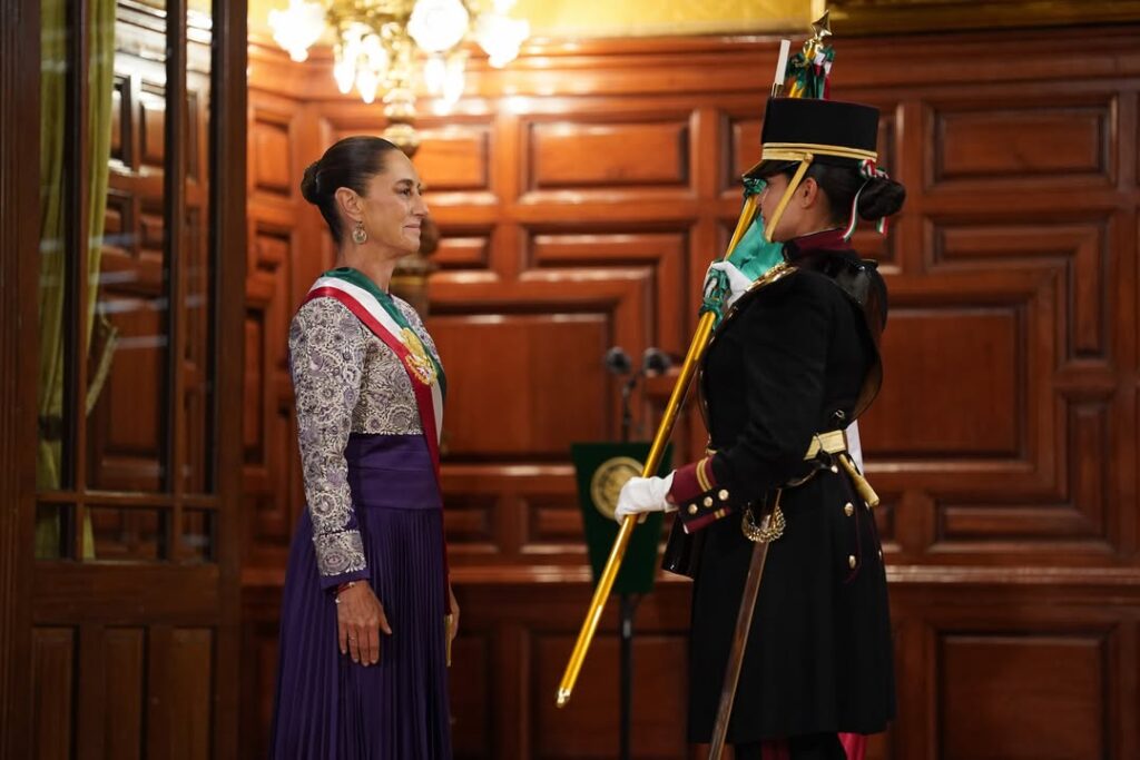 Claudia Sheinbaum en su primer Grito de Independencia