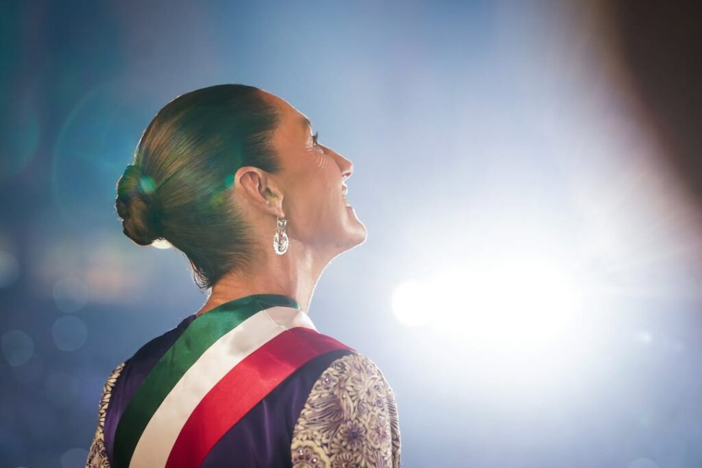 Claudia Sheinbaum en su primer Grito de Independencia