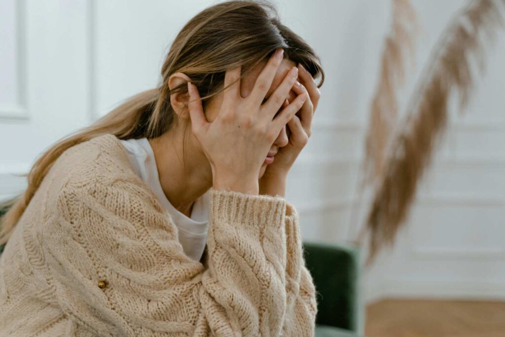 Mujer estresada