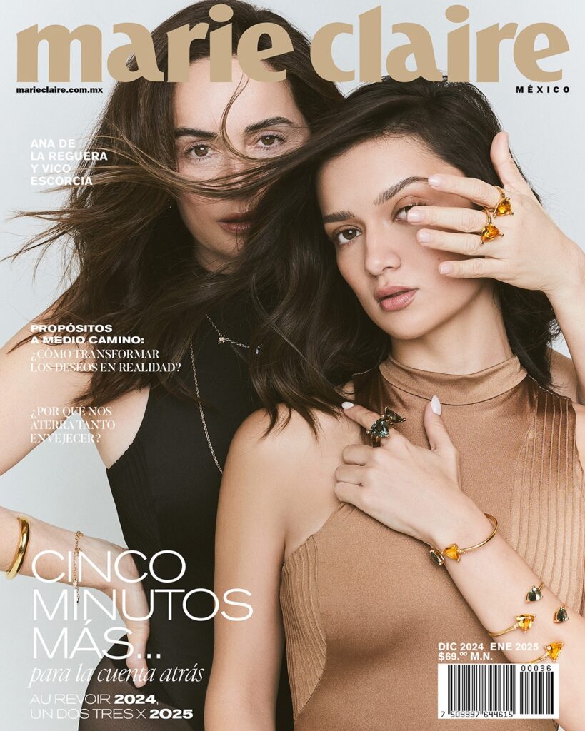Ana de la Reguera y Vico Escorcia en Marie Claire México