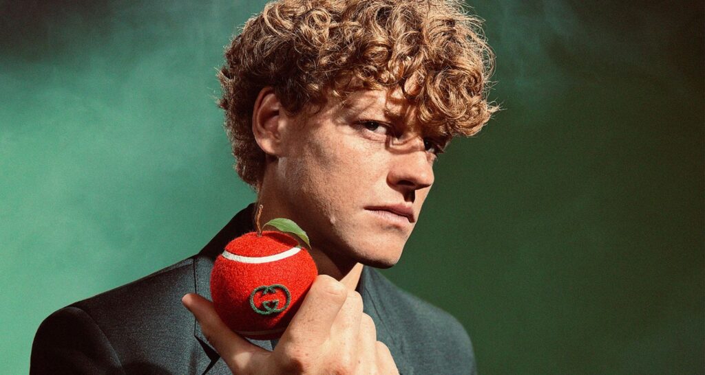 Jannik Sinner para 'The Original Sinne de Gucci. 
