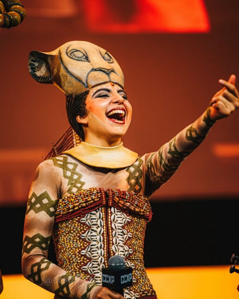 Majo Domínguez en El Rey León, el musical