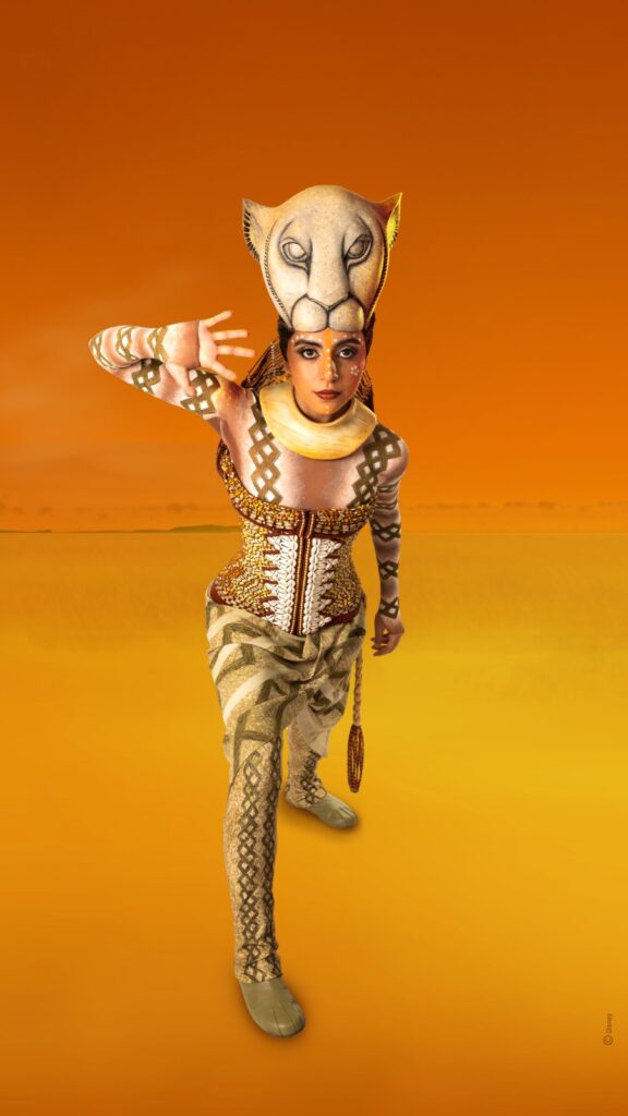 Majo Domínguez en El Rey León, el musical