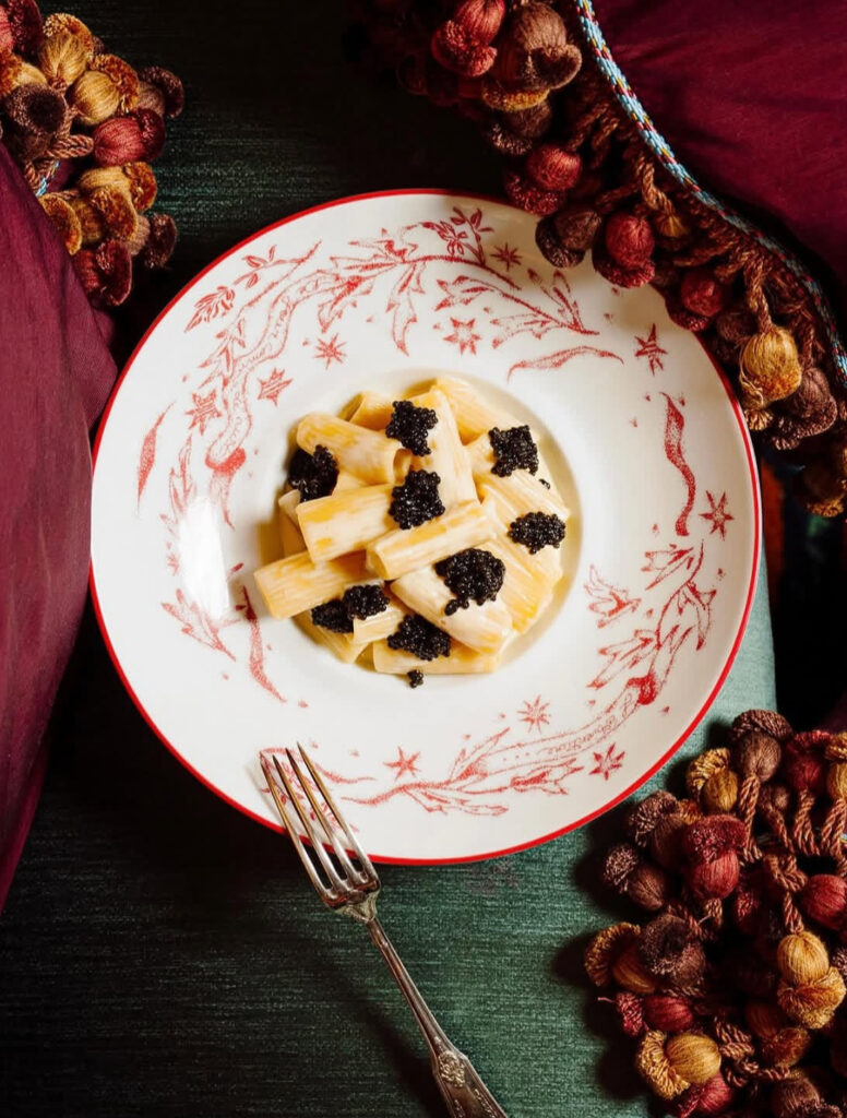Paccheri Rigati, Caviar