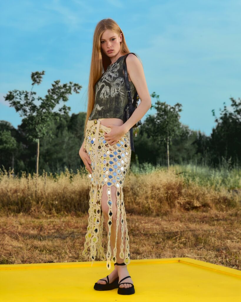Vivian Jenna Wilson en Desigual durante el evento en Ibiza. 