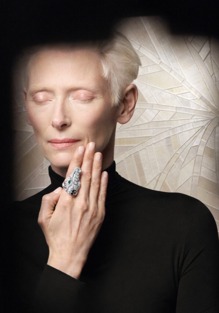 Cartier y Tilda Swinton