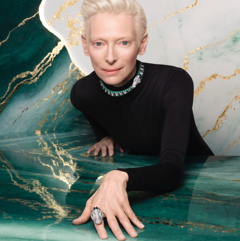 Cartier y Tilda Swinton