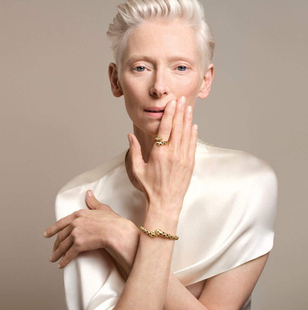Cartier y Tilda Swinton